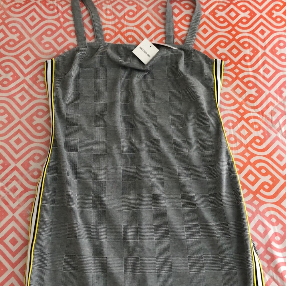 Plus Size Glen Paid Mini Dress